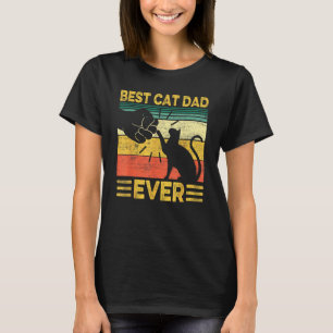 Beste hond papa ooit retro hond papa poot vuist bu t-shirt