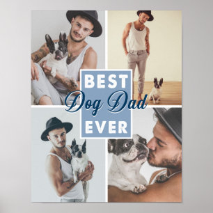 Beste hond papa ooit Vaderdag Beste hond ooit Poster