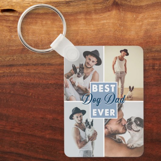 Beste hond papa ooit Vaderdag Beste hond ooit Sleutelhanger (Voorkant)
