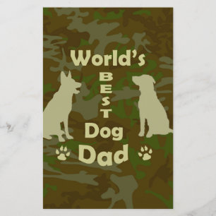 Beste Hond Papa van de Wereld Briefpapier