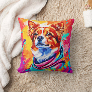 Beste Hond Pet Paint Art Kussen
