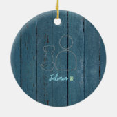 Beste Hond Sitter Custom Kerst Ornament (Achterkant)