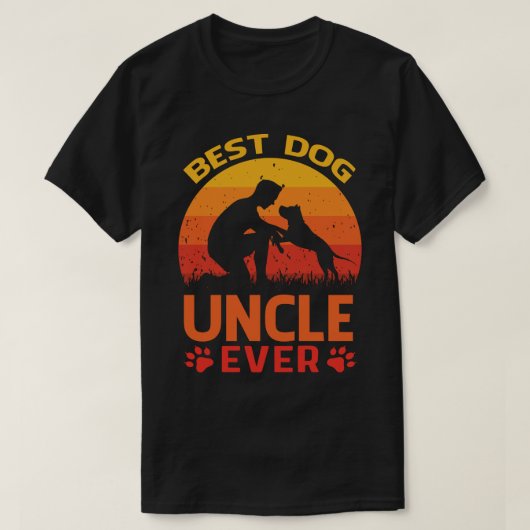Beste hond UNCLE ooit T-shirt (Design voorkant)