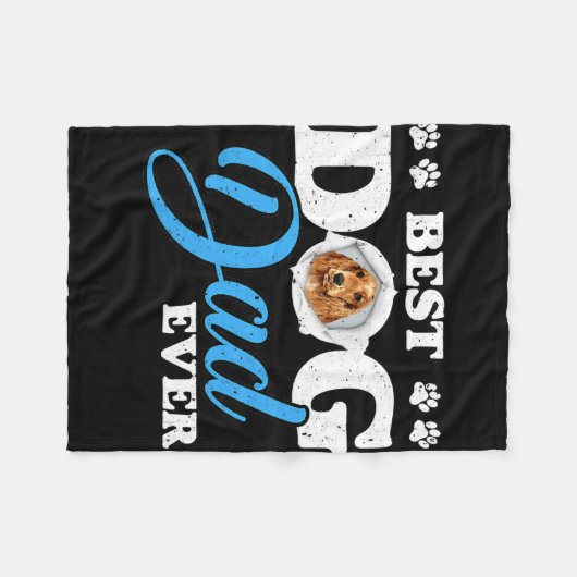 Beste hond vader ooit Engels Cocker Spaniel Lovers Fleece Deken (Voorkant (Horizontaal))