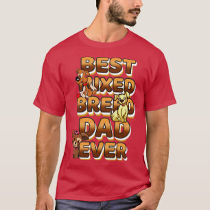 Beste hond, vader ooit gemengd t-shirt