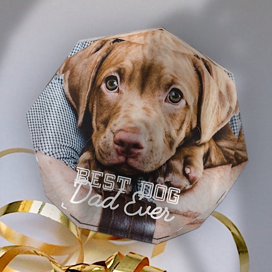 Beste hond vader ooit modern aangepast huisdier fotoblokken