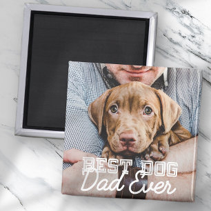 Beste hond vader ooit Modern Aangepast Pet Foto Magneet