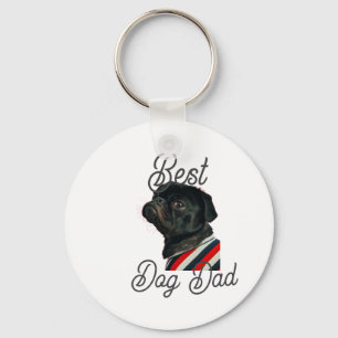 Beste hond vader ouders grootouders foto huisdier sleutelhanger