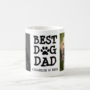 Beste hond vader / Twee foto- en tekst aangepaste Koffiemok