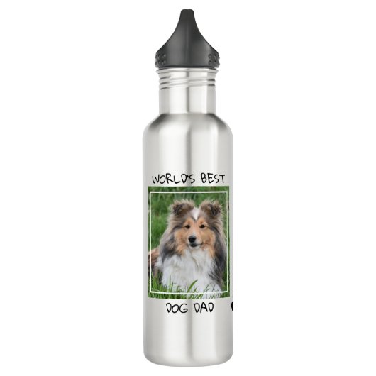Beste hond van de wereld - Aangepaste Cute Dog Fot Waterfles (Links)