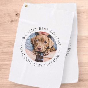 Beste hond van de wereld, een eenvoudige, aangepas golfhanddoek