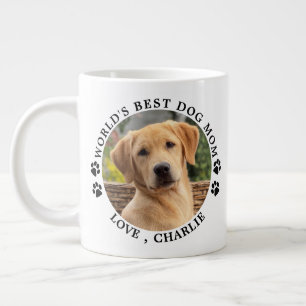 Beste hond van de wereld schildert aangepaste foto extra grote beker