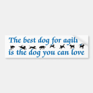 Beste hond voor flexibiliteit bumpersticker