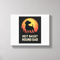 Beste honden vader papa - Vintage Basset Hound T-S