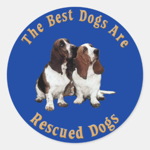 Beste honden worden gered met behulp van asset Hou Ronde Sticker