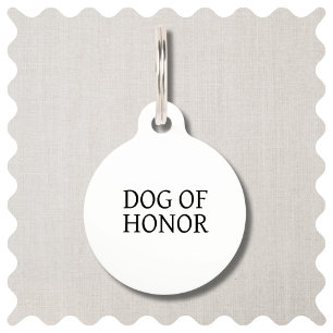 Beste Hondenhond van Honor Pet Wedding ID Label Huisdierpenning