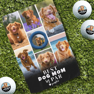Beste Hondenmoeder Door Par Fotocollage Golfhanddoek
