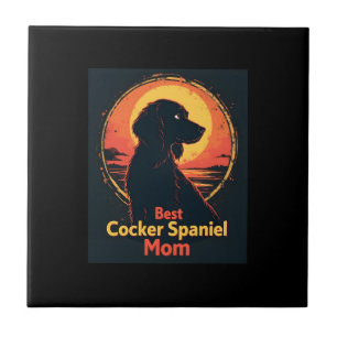 Beste Hondenmoeder Mama - Vintage Cocker Spaniel T Tegeltje