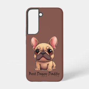 Beste Hondenpapa Franse Bulldog Huisdier Hond Dier Samsung Galaxy Hoesje
