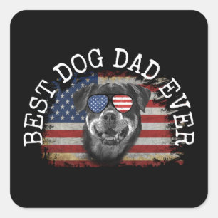 BESTE HONDENPAPA OOIT-Shirt Vierkante Sticker