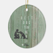 Beste hondentrainer ooit kerstcadeau Ornament (Links)