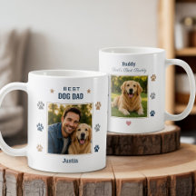 Beste hondenvader gepersonaliseerde foto
