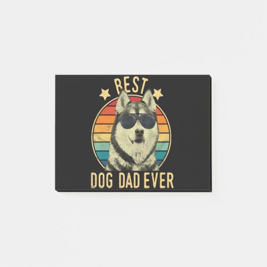 Beste hondenvader ooit | Gift for siberian husky d Post-it® Notes (Voorkant)