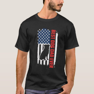 Beste hondenvader ooit Miniatuur Amerikaanse Herde T-shirt