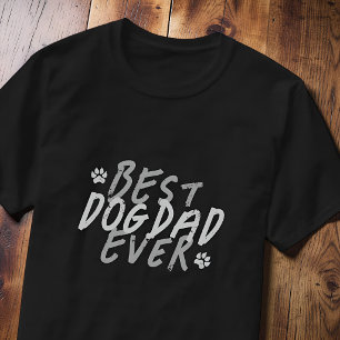 Beste hondenvader ooit moderne zwarte en grijze gr t-shirt