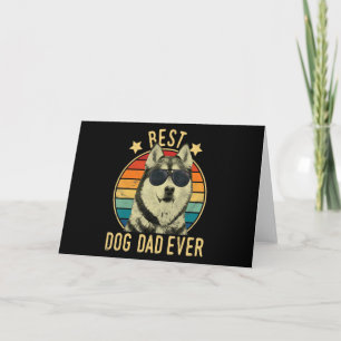 Beste hondenvader ooit Siberische Husky Vaderdag Kaart
