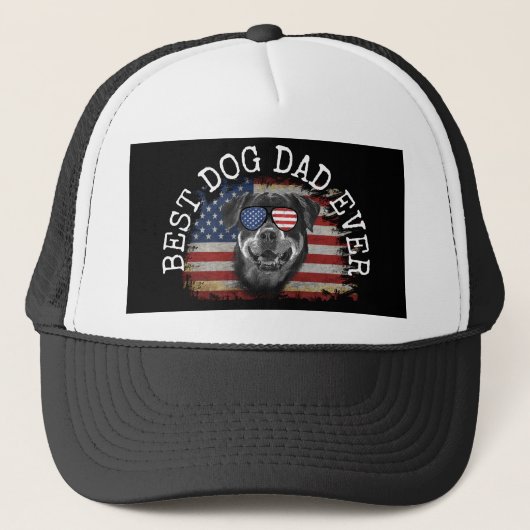BESTE HONDENVADER Ooit Trucker Pet (Voorkant)