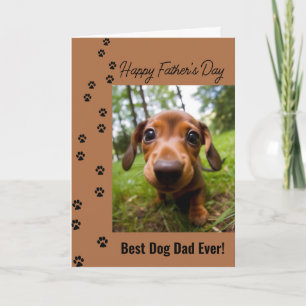 Beste hondenvader ooit Vaderdag hond foto Kaart