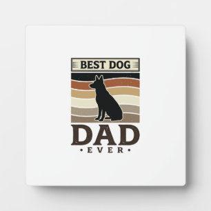 Beste hondenvader ooit vintage ontwerp voor honden fotoplaat