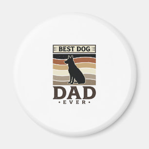 Beste hondenvader ooit vintage ontwerp voor honden magneet