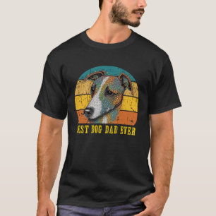 beste hondenvader ooit zonsondergang retro italia t-shirt