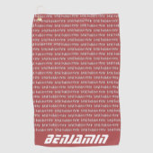 Beste Hubby Ever Persoonlijk Golfhanddoek (Voorkant)