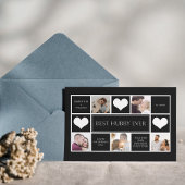 Beste Hubby ooit fotocollage minimalist Feestdagenkaart