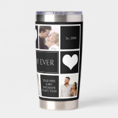 Beste Hubby ooit fotocollage minimalist Geïsoleerde Drinkbeker (Achterkant)