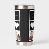 Beste Hubby ooit fotocollage minimalist Geïsoleerde Drinkbeker (Rechts)