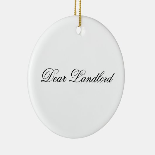 Beste huisbaas Ornament (Rechts)