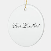 Beste huisbaas Ornament (Links)