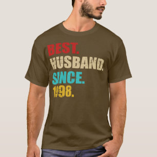 Beste hus sinds 1998 voor 25e zilveren huwelijksnj t-shirt