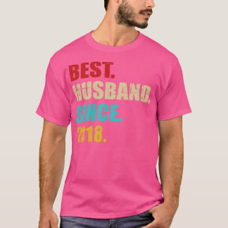 Beste hus sinds 2018 voor 5e trouwdag t-shirt