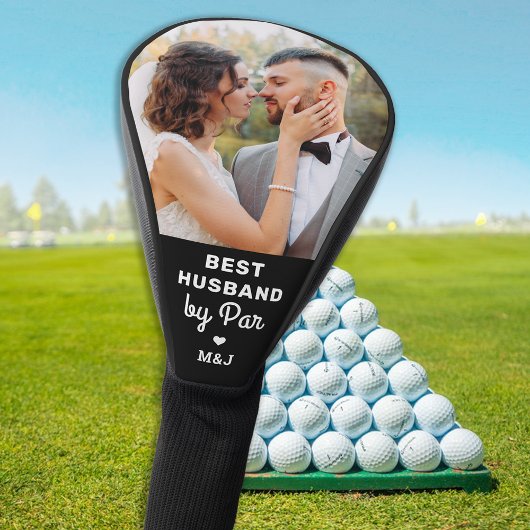 Beste HUSBAND op Par Birthday - Aangepaste foto Golfheadcover