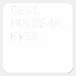 Beste Husbear Ever - Gay Beer Pride Vierkante Sticker