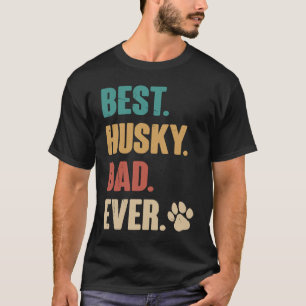 Beste Husky Vader Ooit Siberische Husky Hond T-shirt