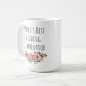 Beste huwelijkscoördinator ter wereld - Dank je ca Koffiemok (Voorkant links)