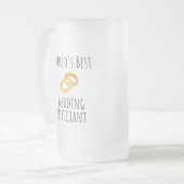 Beste huwelijksfunctionaris ter wereld - Dank je c Matglas Bierpul (Voorkant links)