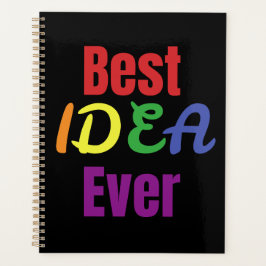 Beste idee ooit Planner in het zwart. Notitieboek