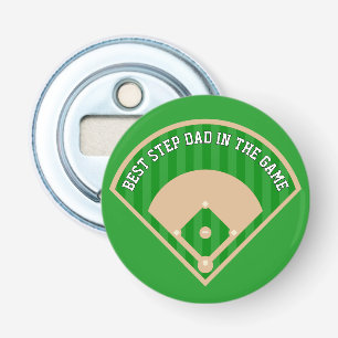 Beste in het spel Baseball Field Gift Button Flesopener